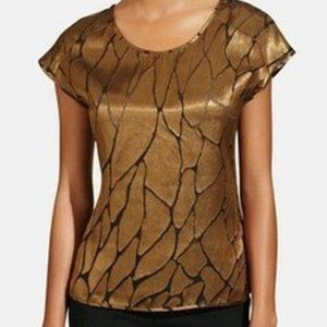 The Limited Crackle burnout top, size M, NWT